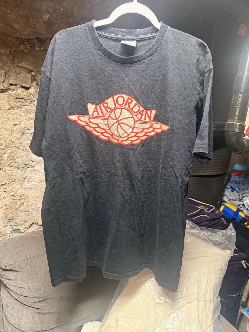 Vintage Air Jordan Wings Logo Basketball T Shirt 2000s Size Large 90s Y2K Canada